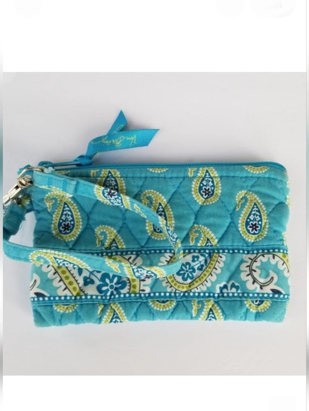 Vera Bradley Bermuda Blue Wristlet